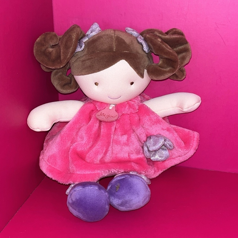 Jolijou French Demoiselle Plush Pretty Lollipop Doll 12" Soft Cute Stuffed Toy